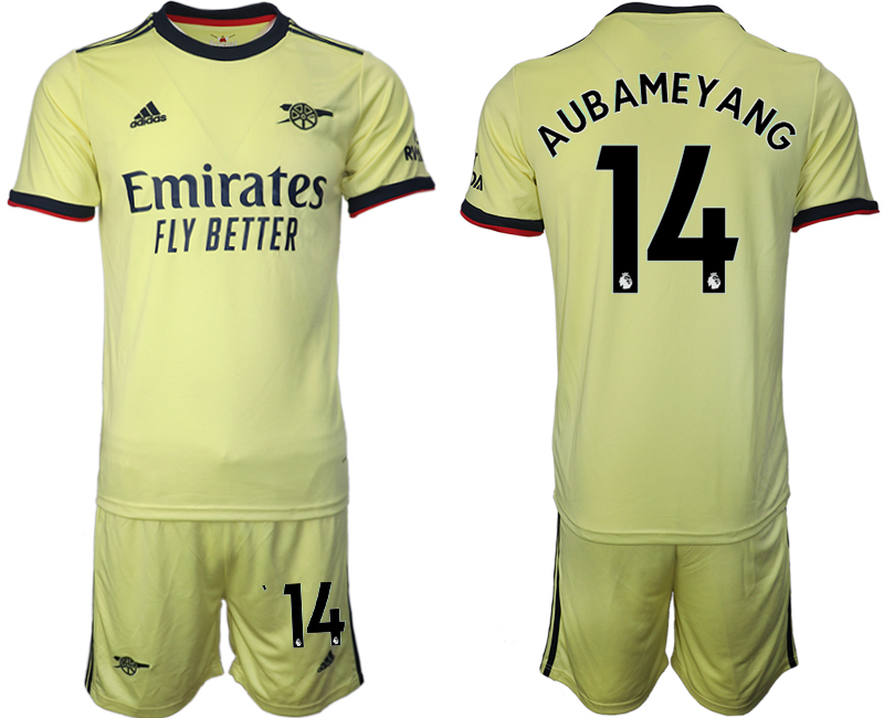 Men 2021-2022 Club Arsenal away yellow #14 Soccer Jerseys->arsenal jersey->Soccer Club Jersey